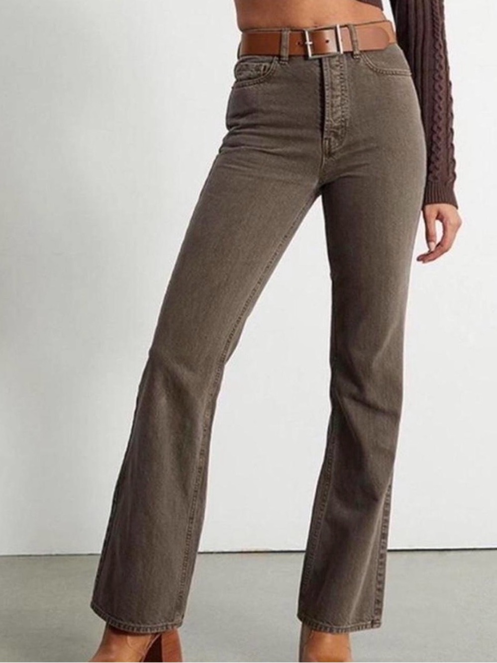 Pacsun high rise bootcut jeans — Brown